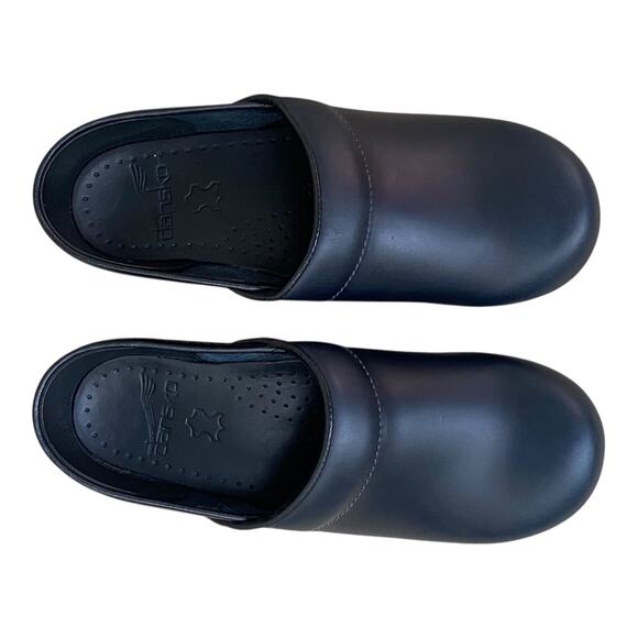 Sanita Navy Blue Leather Professional Nursing Work Clogs Women's EU 35 US 4 - Picture 12 of 16